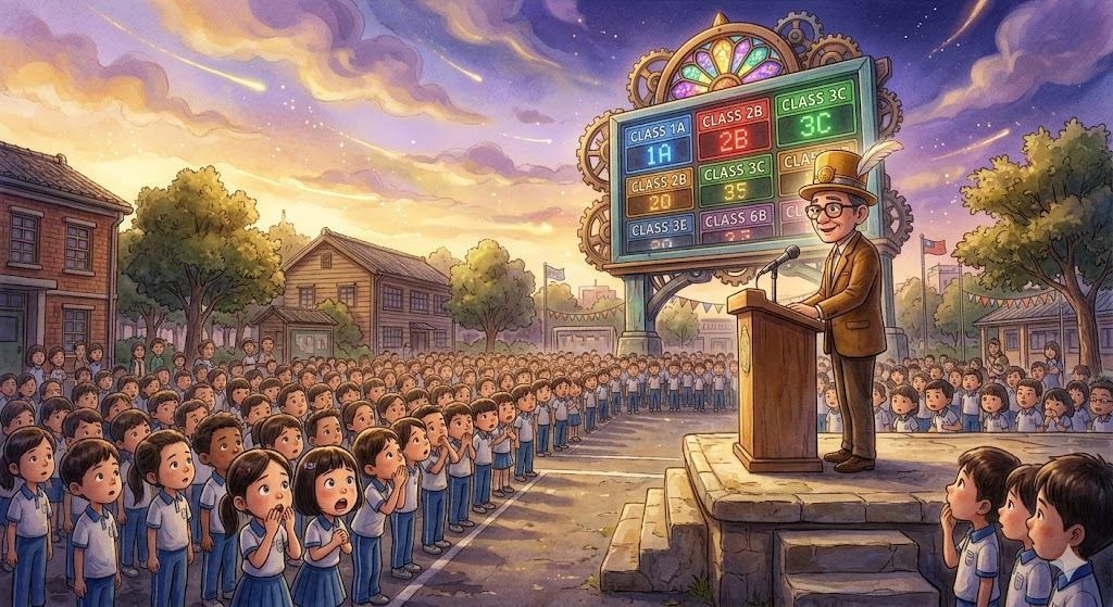 操場上的大公告